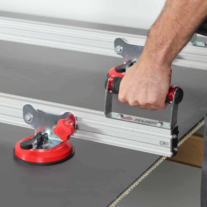 Rubi Slim Easytrans Thin Panel Transport Kit rubber grip handle makes it easier to handle large thin panel porcelain tile.
