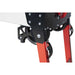 Close up of Rubi Tools DCX-250 XPERT Wet Saw folding legs and wheel kit