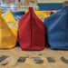 Klein Tools Assorted Colors Large Canvas Tool Pouches filled 