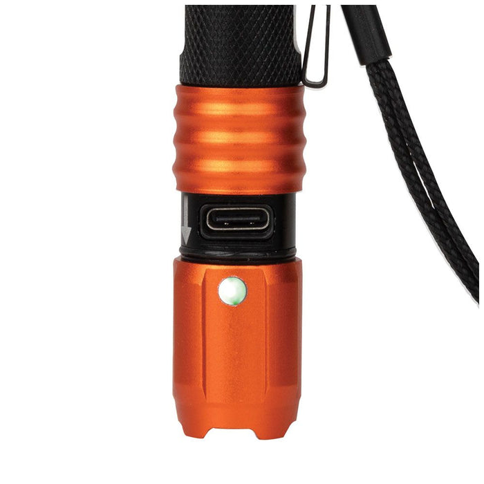 Klein Tools Waterproof LED Pocket Light USB close up view