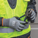 Klein Tools Thermal Dipped Gloves using pliers