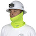 Wrapping High-Visibility Yellow Cooling Band around the neck