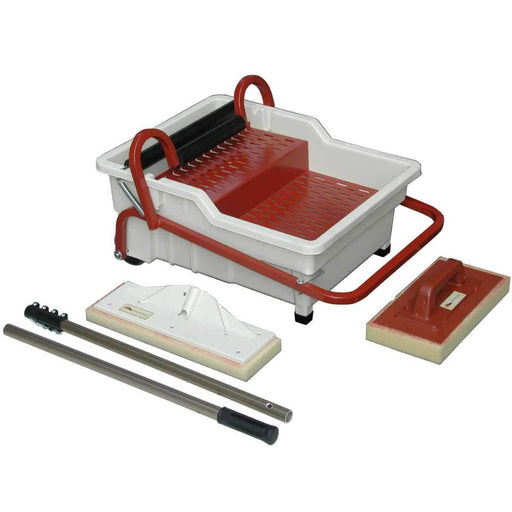 Raimondi Pedalo Washmaster Station is used for cleaning grout on walls and floors