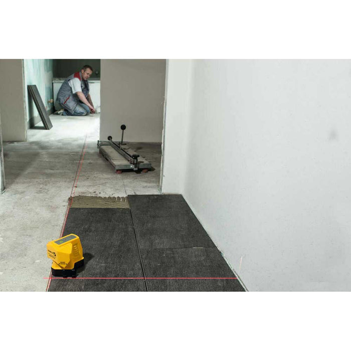 Creating a tile layout template with Stabila FLS 90 Floor Line Laser