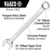 Klein Tools Combination Wrench specifications and features