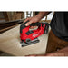 Cutting curves in woods with Milwaukee M18 FUEL™ D-Handle Jig Saw