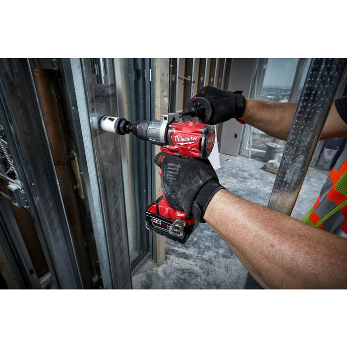 Drilling into a metal frame with Milwaukee M18 FUEL™ 1/2" Drill Driver