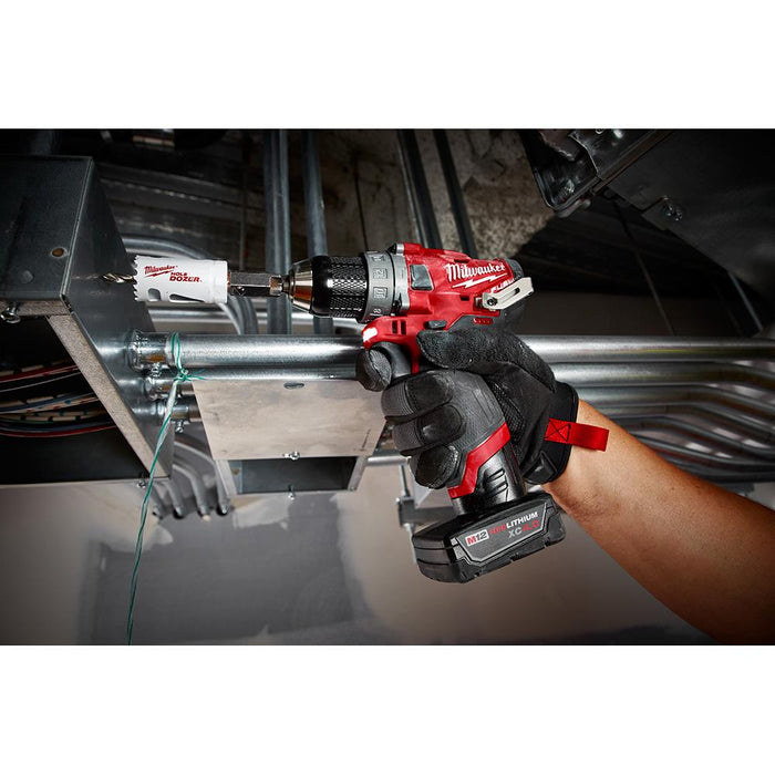 Drilling into metal conduits with Milwaukee M12 FUEL™ Hammer Drill 