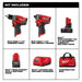 Milwaukee M12 FUEL™ Hammer Drill/Impact Driver Combo Kit components