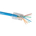 Wire with Klein Tools Pass-Thru™ Modular Data Plug, RJ-45-CAT6A, UTP