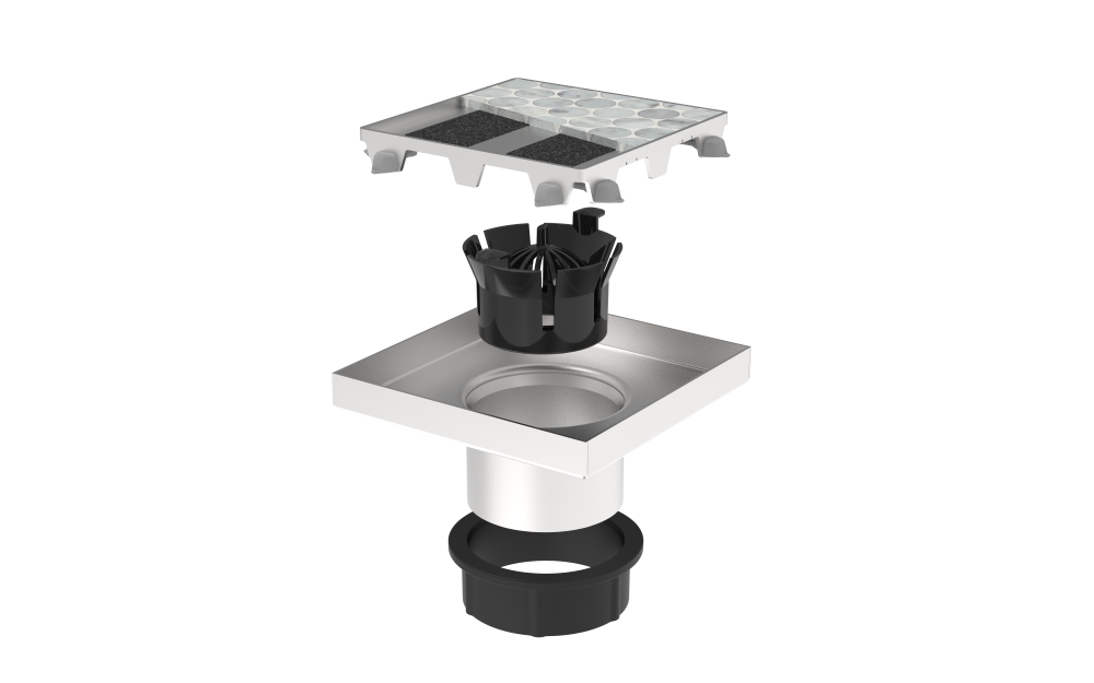 Guru Evolux Integra Frameless Tileable Square Drain