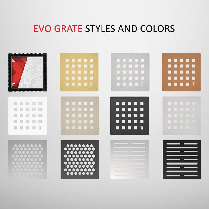 Guru Evo Grate Square Drains