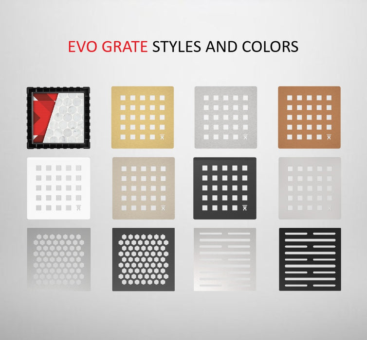 Guru Evo Grate Square Drains