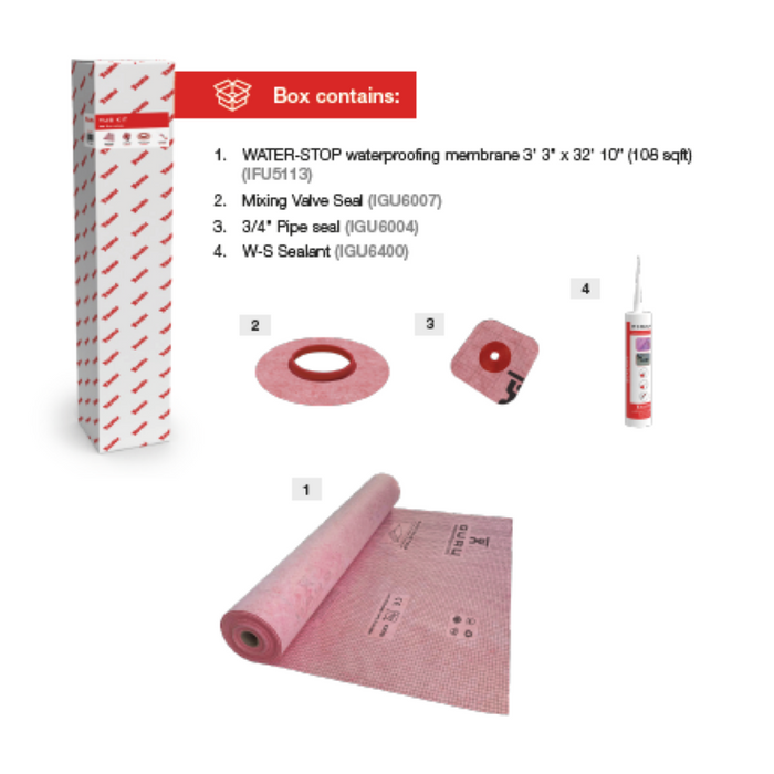 Guru Water-Stop Tub Kit