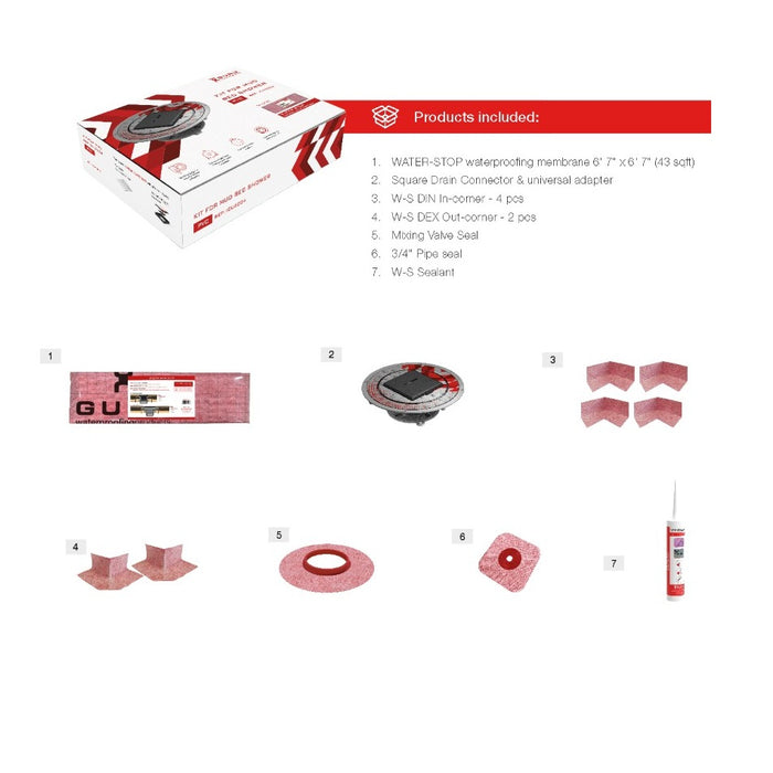 Guru Evolux Kit for Mud Bed Showers