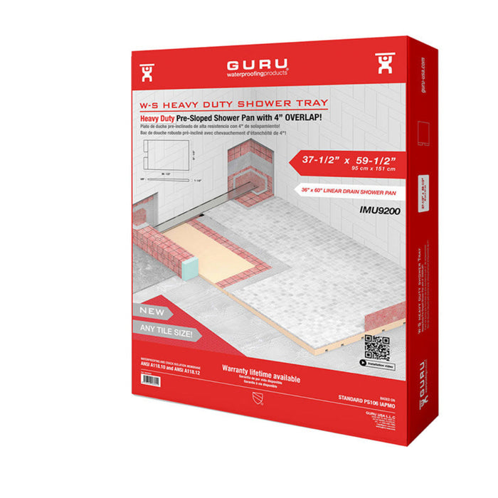 Guru Heavy Duty Pre-sloped Shower Trays for Linear Drains
