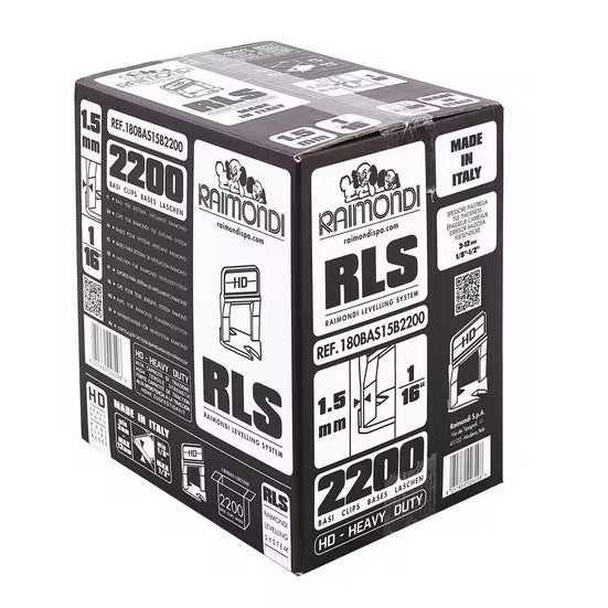 Raimondi Leveling System 1/16" (1.5 mm) HD Clips