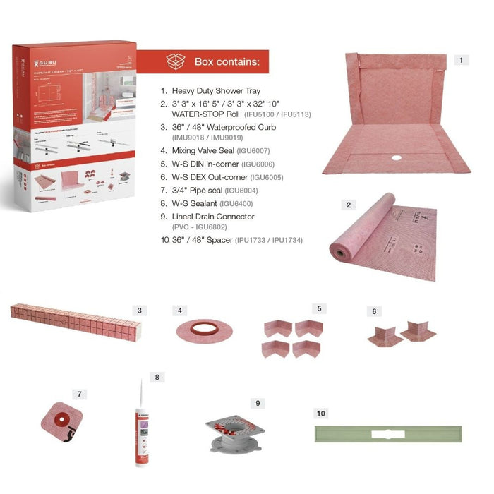 Guru Linear Drain SuperKits