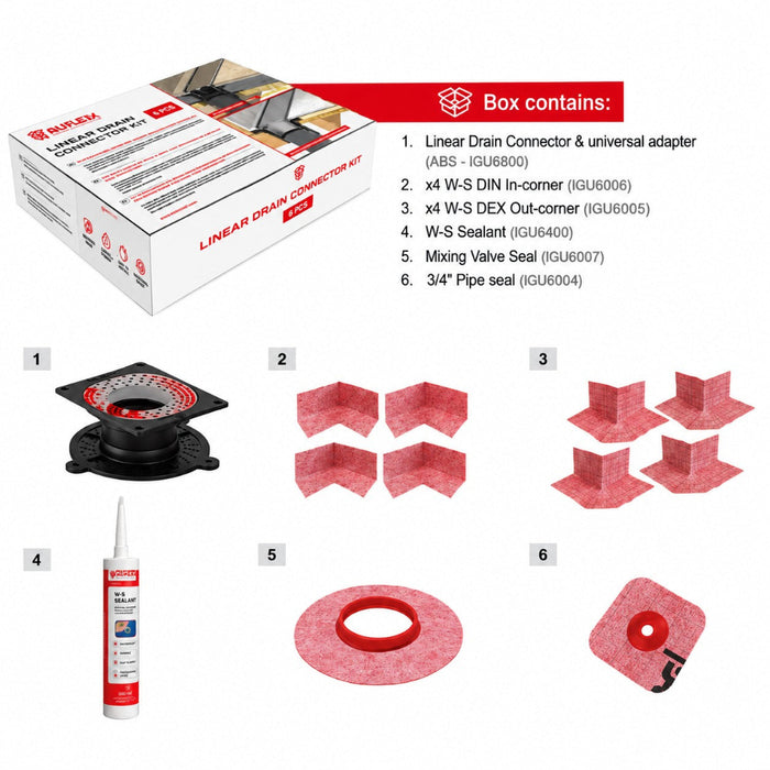 Guru Linear Drain Connector Kits