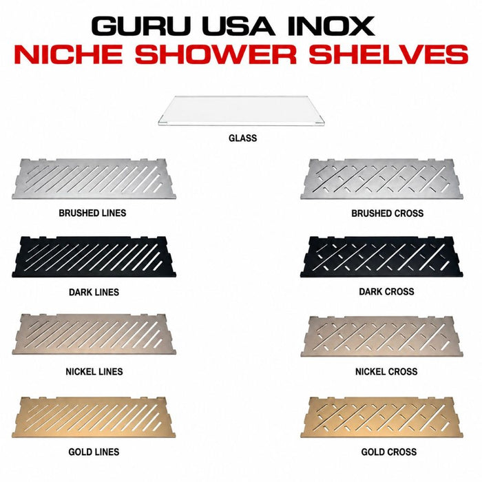 Guru Inox Niche Shower Shelves