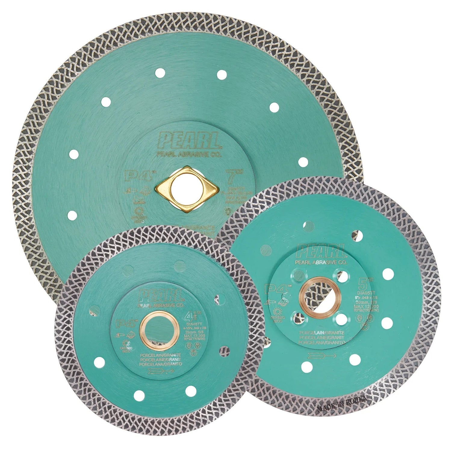 Pearl Abrasive - 4 Boisseau 4 X 5/8-11 Medium ||PW4MH main image 1
