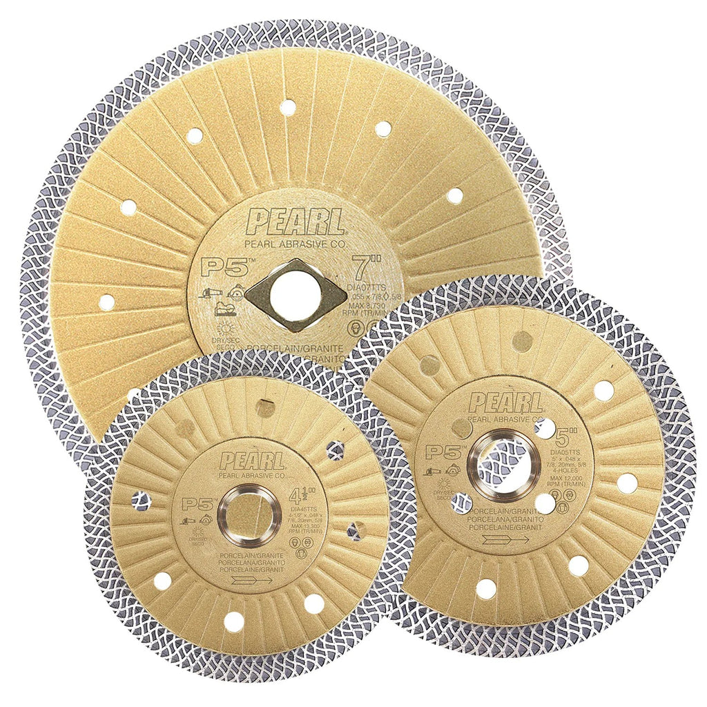 Pearl Abrasive - P5 Lames de carreaux de verre. 7 mm Rim 10