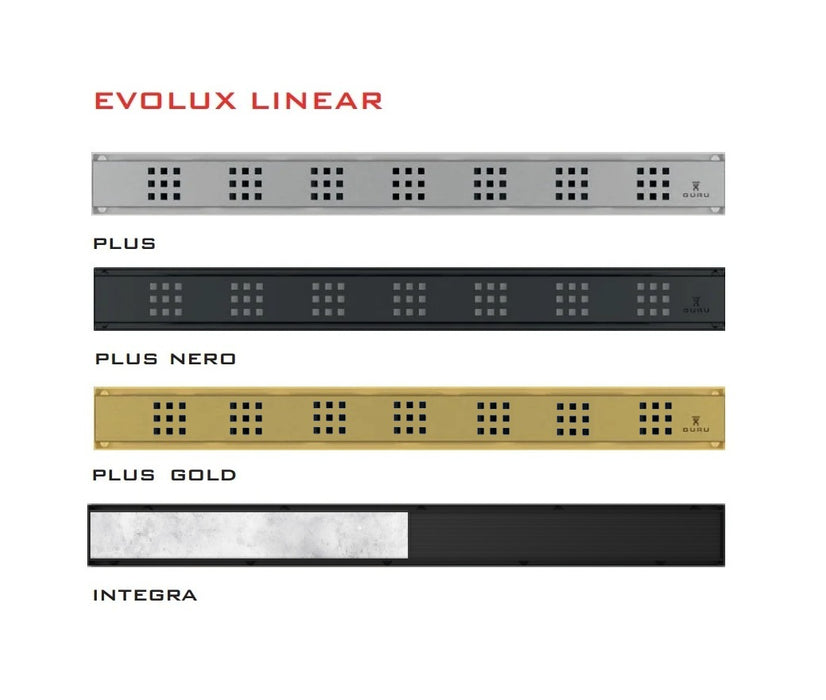 Guru Evolux Linear Shower Drains