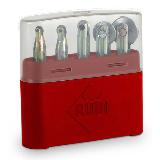Rubi Tools TS/TR 5-Piece SILVER Scoring Wheel Set, 01969