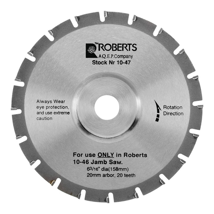 Roberts 6-3/16" Carbide Tip Jamb Saw Replacement Blade
