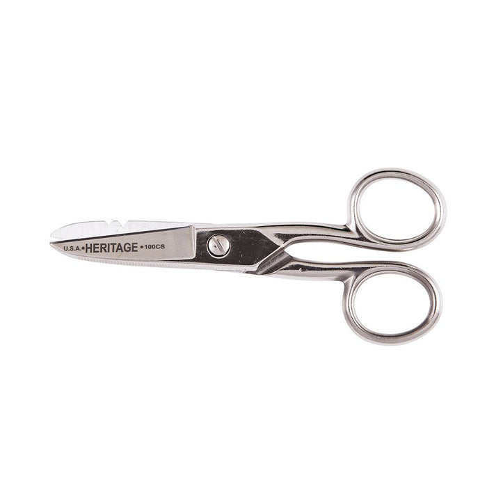 Klein Tools Serrated Electrician Scissors with Stripping