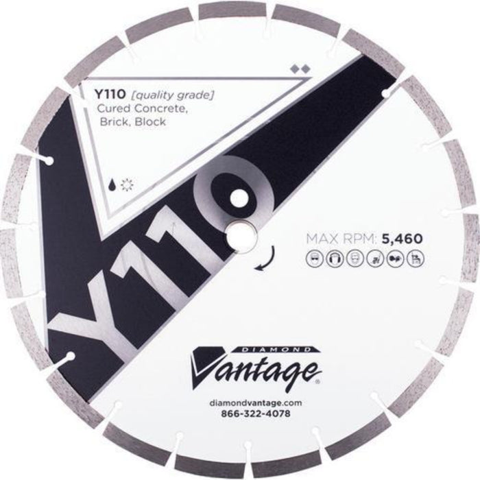 Diamond Vantage Y100 Series Segmented Diamond Blade