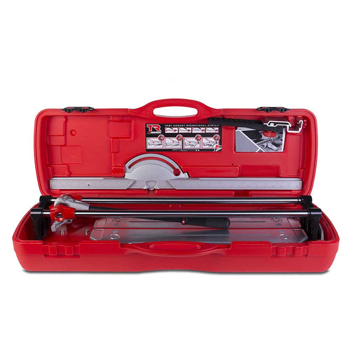 Rubi TR-600 MAGNET tile cutter in molded carrying case, opened