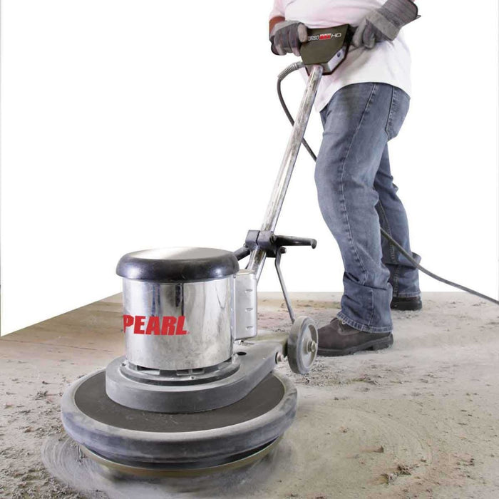 Grinding concrete with Pearl Abrasive Turbo Max Pro Buffer