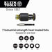 Klein Tools 32308 Stubby Screw Driver included bits