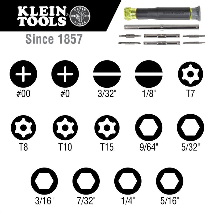 Bits included with Klein Tools 32314