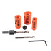 3-Piece Electrician's Hole Saws, arbor and hex key