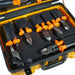 Klein Tools 33527 carrying case filled with insulated tools, bottom 