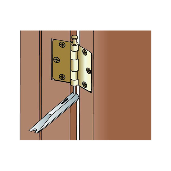 Using Crain Tools Door Pin Tool on hinges