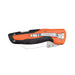 Klein Tools Cable Skinning Utility Knife closed with belt clip