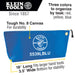 Klein Tools Blue Large Canvas Tool Pouch specifications