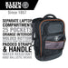 Klein Tools Tradesman Pro™ Laptop Backpack features