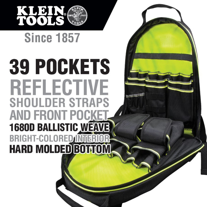 Klein Tools Tradesman Pro™ High Visibility 20" Tool Bag Backpack specifications