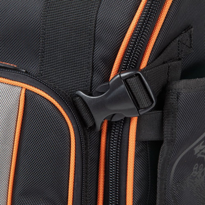 Klein Tools Tradesman Pro™ Tool Backpack clip close up