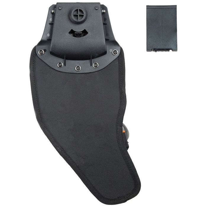Klein Tradesman Pro™ Modular Drill Pouch, rear view with clip shown