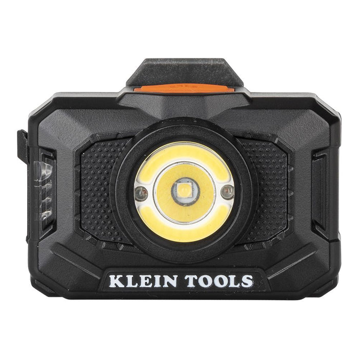 Klein Tools Rechargeable 2-Color LED Headlamp closeup