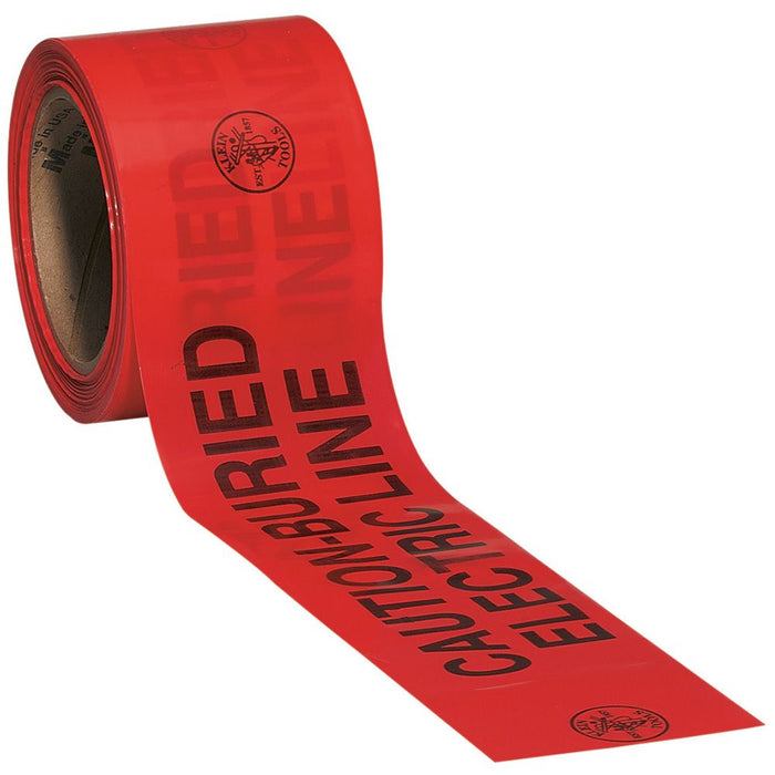 Klein Tools Red CAUTION BURIED ELECTRIC LINE tape