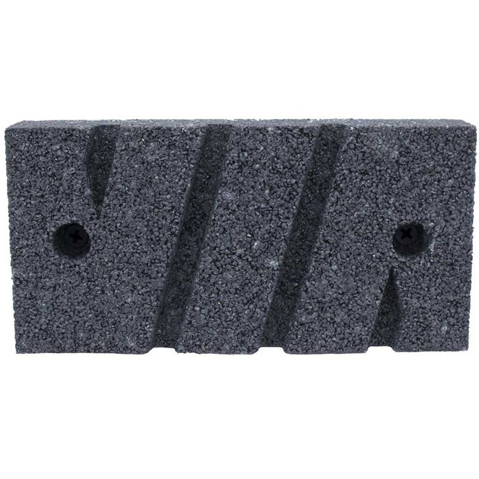 Marshalltown 20 Grit Fluted Rub Brick with Handles, bottom view