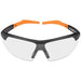 Klein Tools Standard Safety Glasses-Semi Frame clear lens, front view