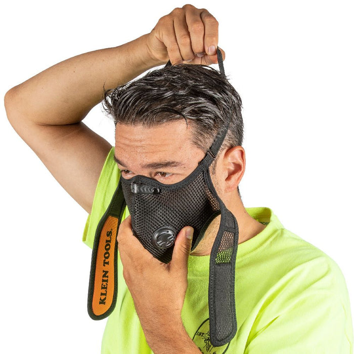 Easy on/off Klein Tools Reusable Face Mask