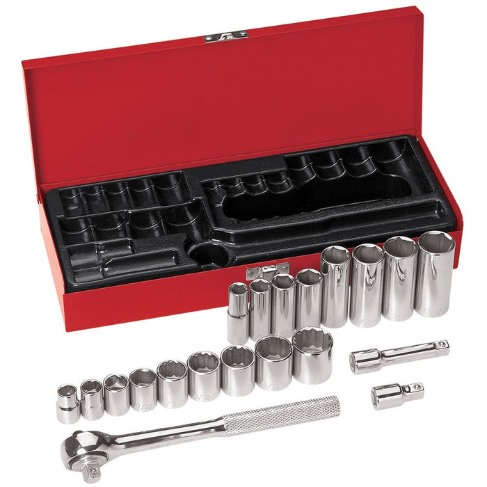 Klein Tools 20-Piece 3/8" Drive Socket Wrench Set